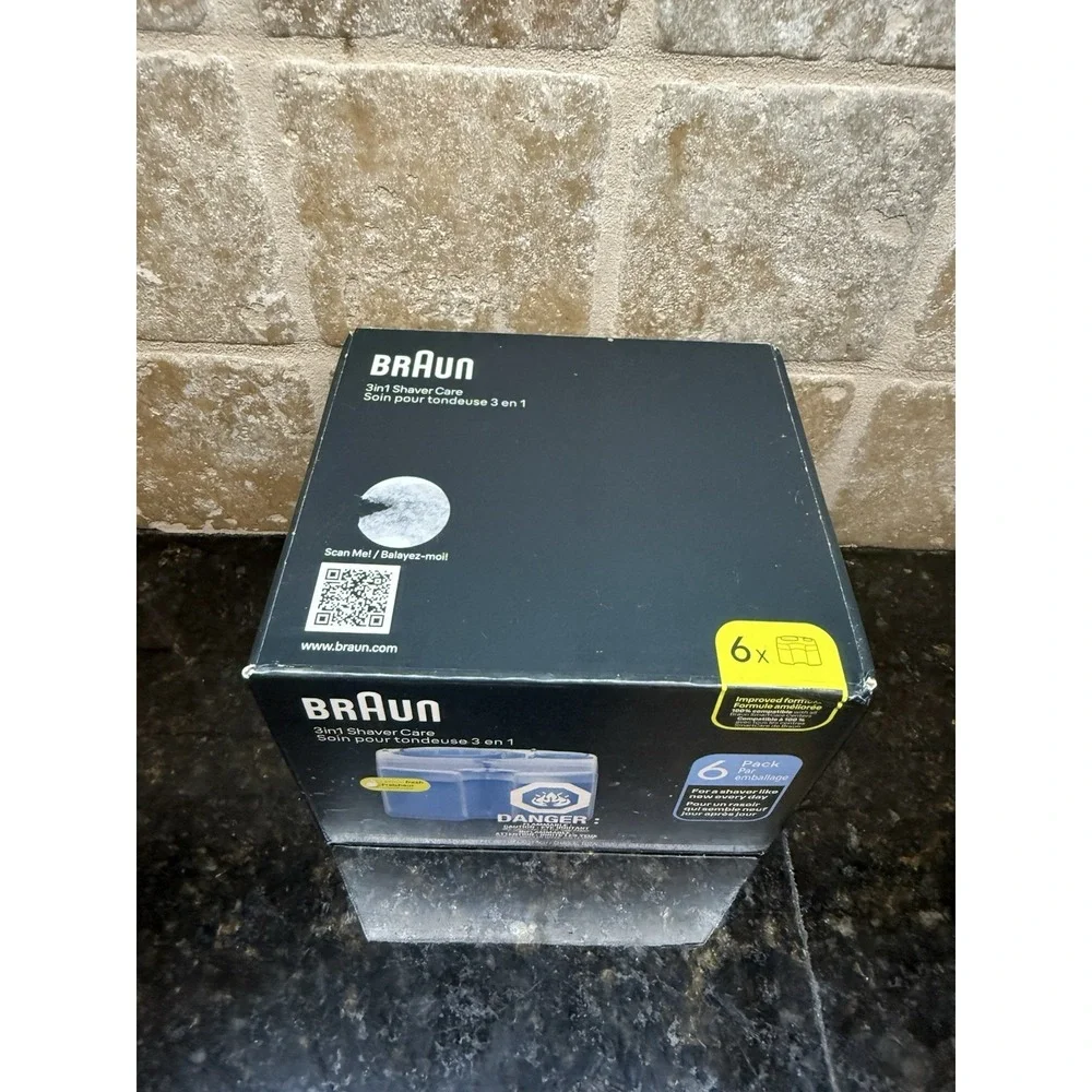 Braun 3in1 Shaver Care Smartcare Center Refill‎ Cartridges Alcohol Based 6 Pack